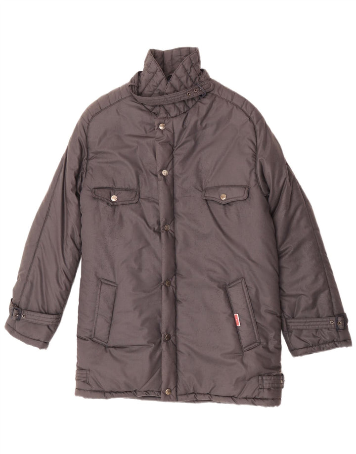 Έκπτωση E Pepe Ανδρικό παλτό με επένδυση UK 36 Small Grey Polyester
