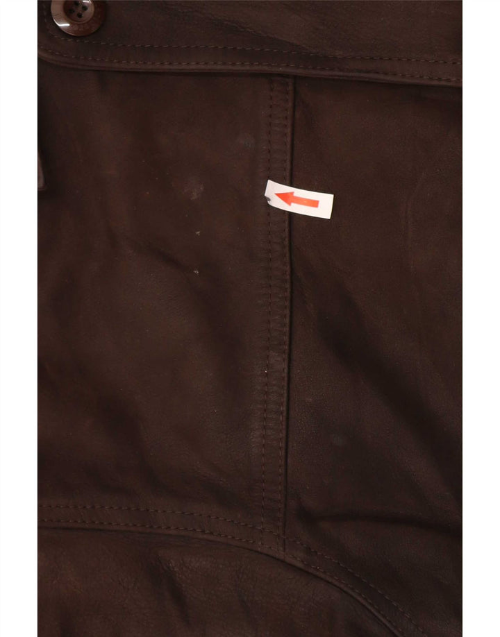 Marlboro Classics Ανδρικό δερμάτινο μπουφάν UK 40 Large Brown Classic