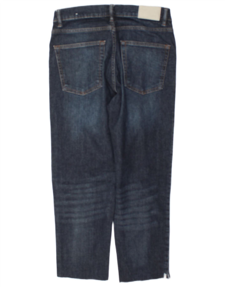Zara Γυναικείο Cropped Jeans W32 L24 Navy Blue