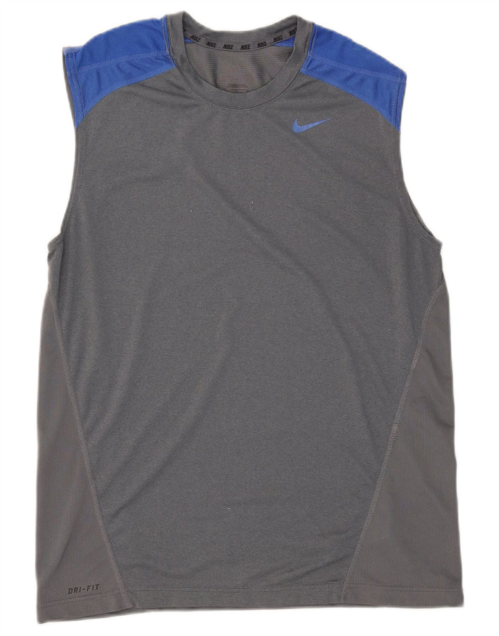 Ανδρικό γιλέκο Nike Dri Fit Top Medium Grey Colorblock Πολυεστέρας
