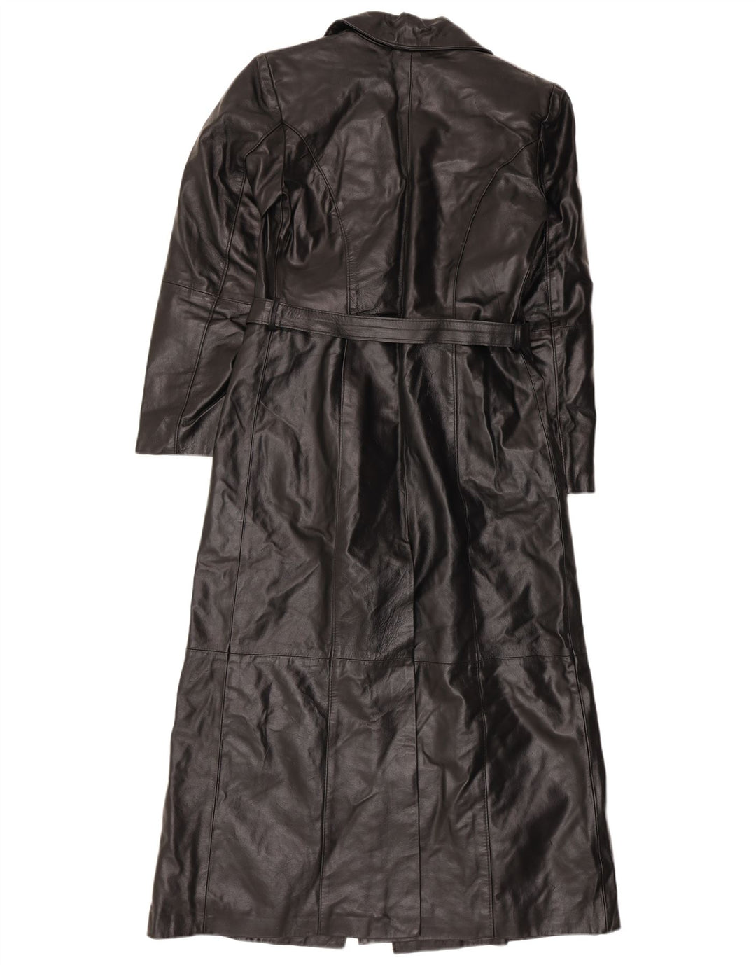 Vintage Γυναικείο Δερμάτινο Παλτό IT 42 Medium Black Leather