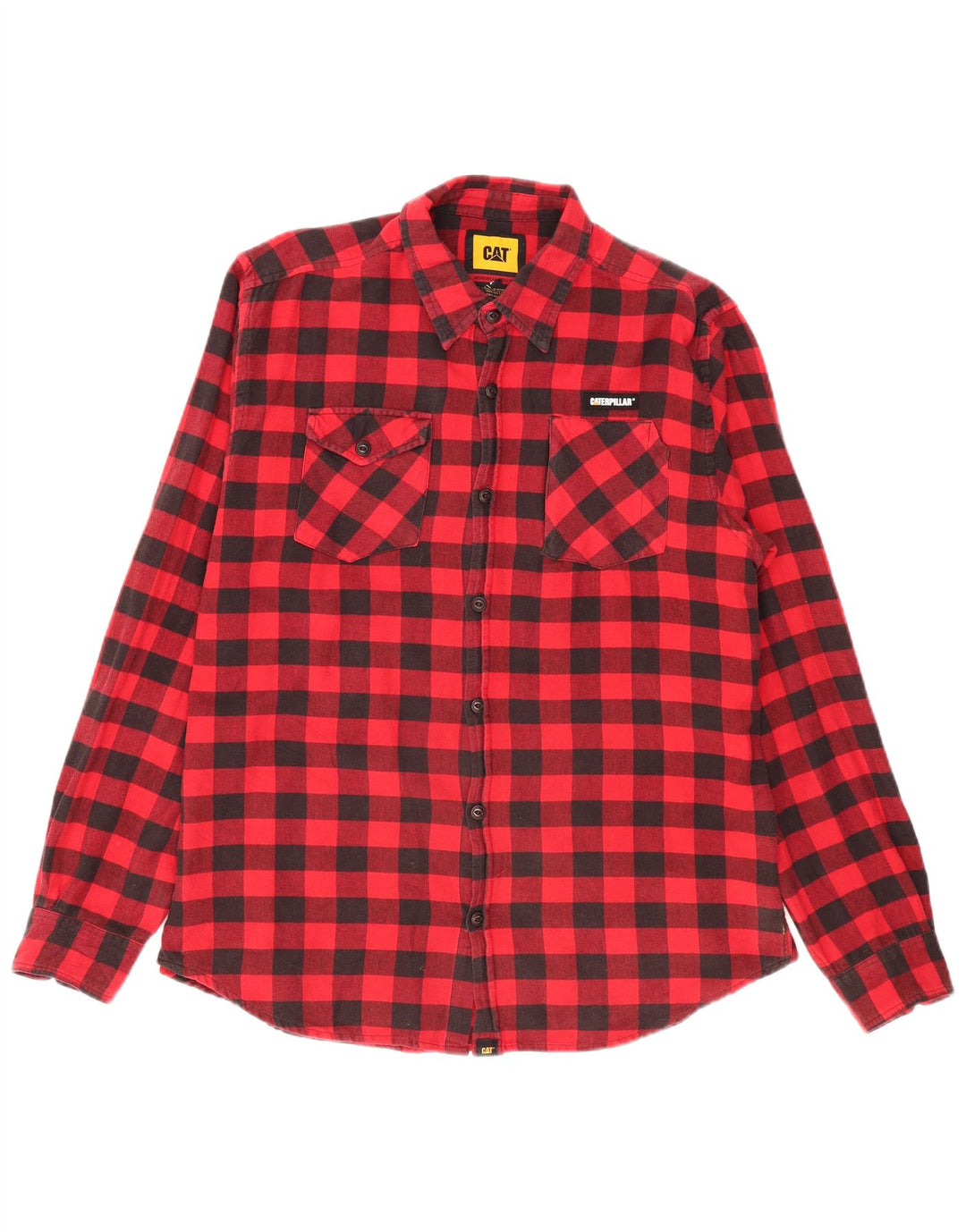 Ανδρικό φανελένιο πουκάμισο Caterpillar XL Red Gingham Cotton