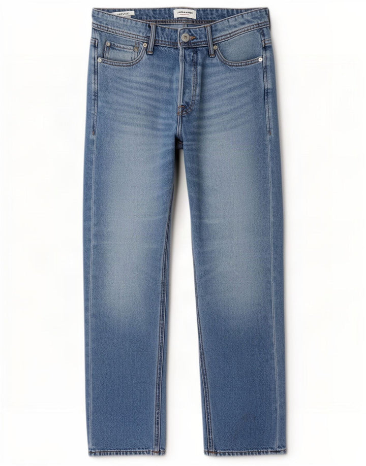 Jack & Jones Ανδρικό τζιν Chris Straight W30 L32 Μπλε βαμβακερό
