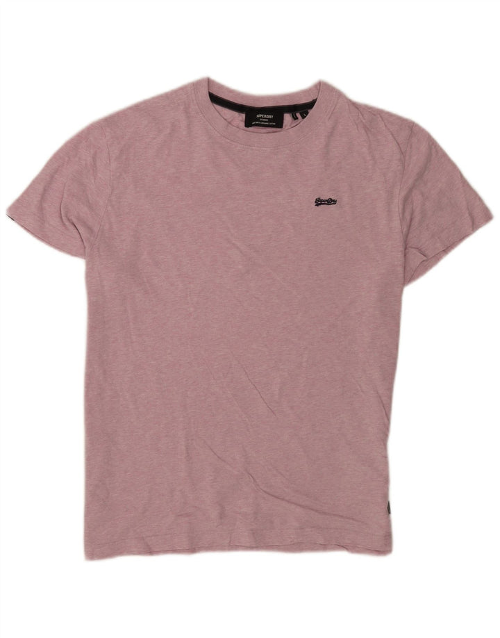 Ανδρικό T-Shirt Superdry Top μεγάλο ροζ βαμβακερό