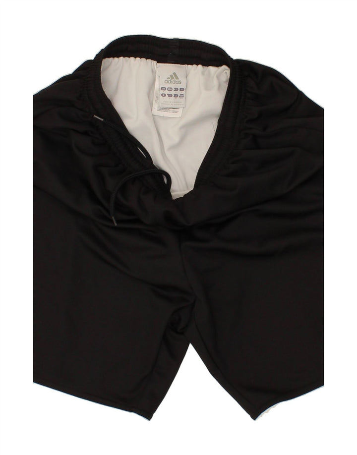ADIDAS Mens Sport Shorts Small Black Polyester Vintage Adidas and Second-Hand Adidas from Messina Hembry 