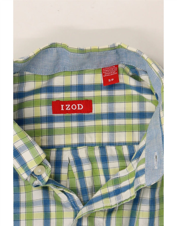 IZOD Mens Shirt Small Green Check Vintage Izod and Second-Hand Izod from Messina Hembry 