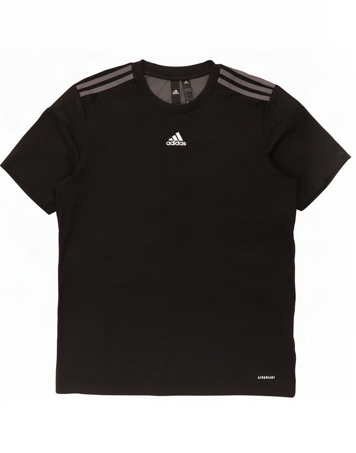 Adidas Ανδρικό T-Shirt Aeroready Top Medium Black Colourblock Polyester