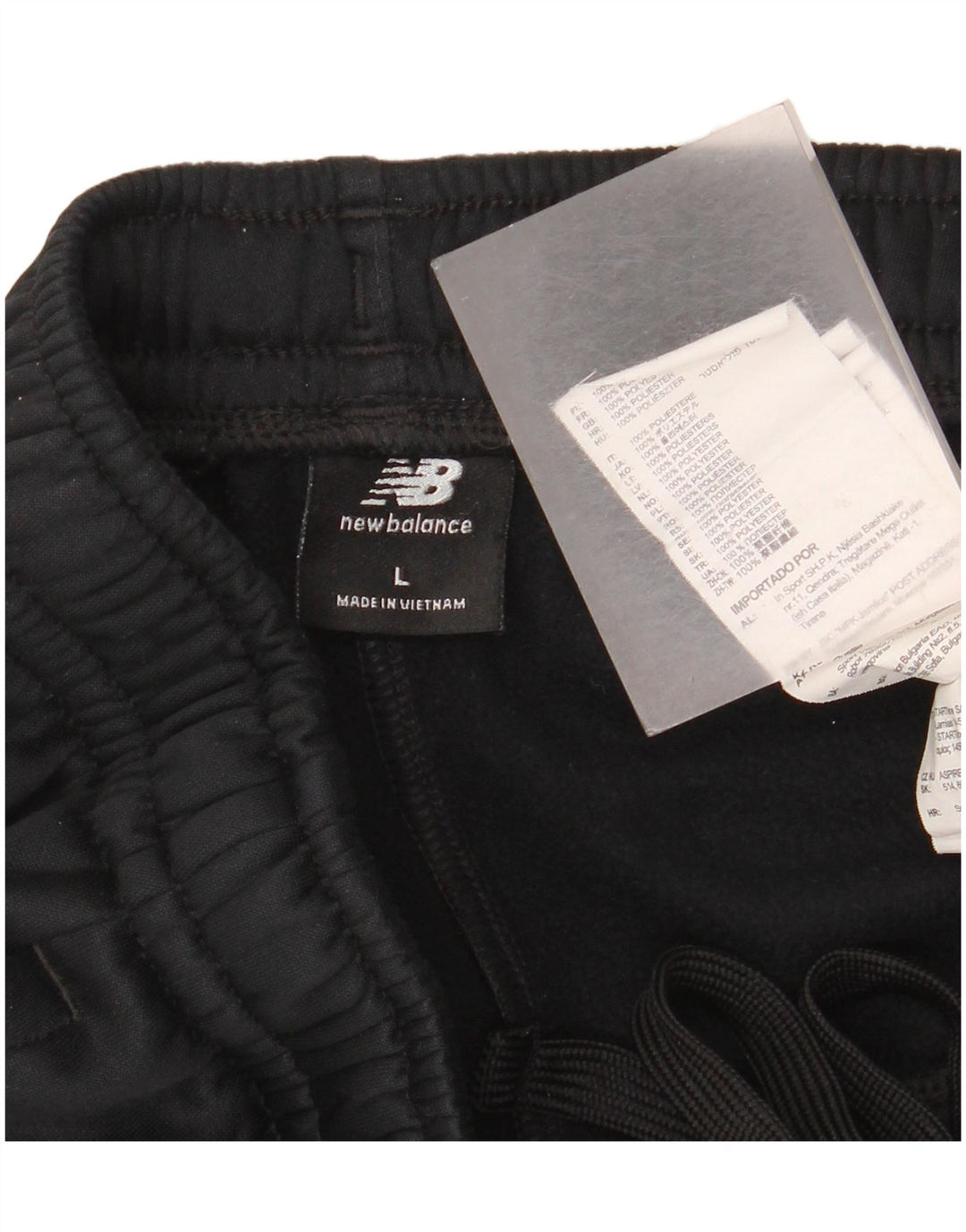 Ανδρική αθλητική φόρμα New Balance Παντελόνι Joggers Μεγάλο Μαύρο Πολυεστέρα