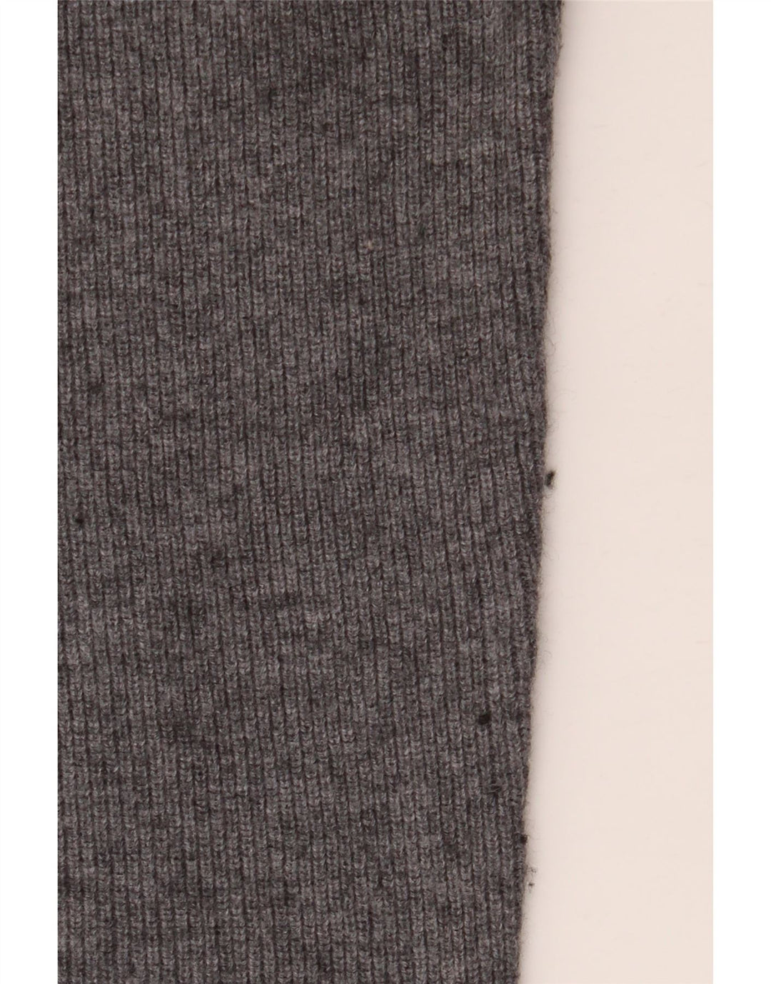 Massimo Dutti Ανδρικό πουλόβερ με λαιμό πόλο με μεσαίο γκρι μαλλί