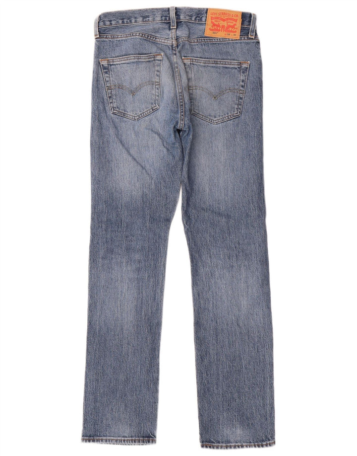 Levi's Mens 501 Straight Jeans W28 L30 Blue Cotton