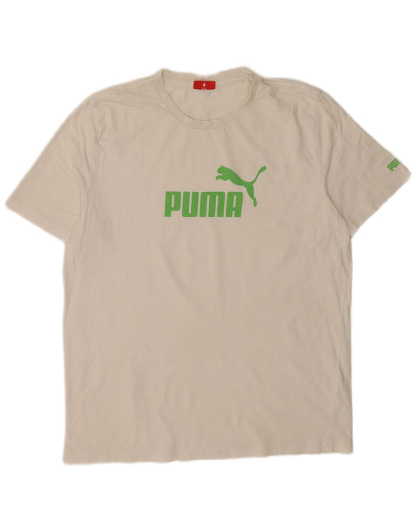 Ανδρικό γραφικό T-Shirt Puma Top Large Λευκό