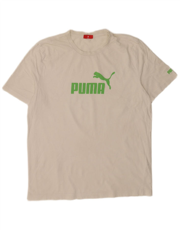 Ανδρικό γραφικό T-Shirt Puma Top Large Λευκό