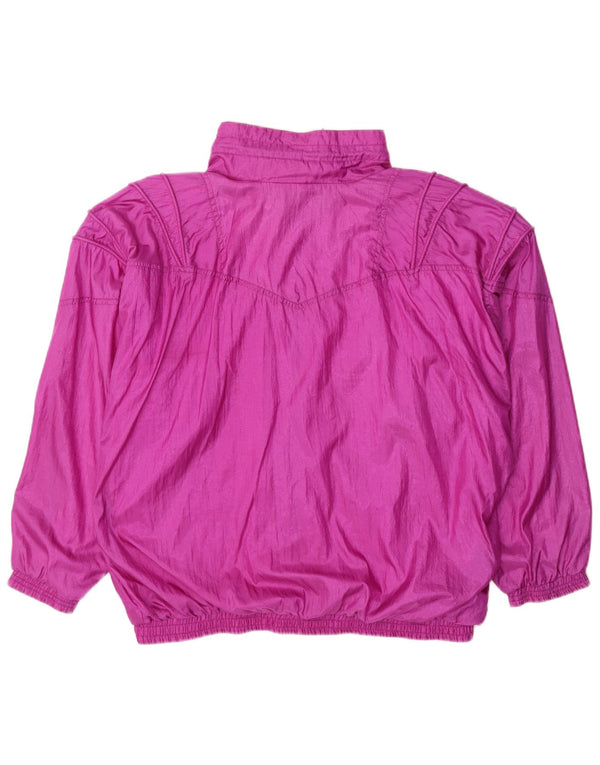 Rodeo Womens Oversized Tracksuit Top Jacket EU 42 Large Pink Polyamide