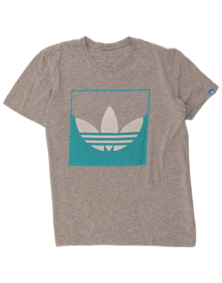 Ανδρικό γραφικό T-Shirt Adidas Top Medium Grey
