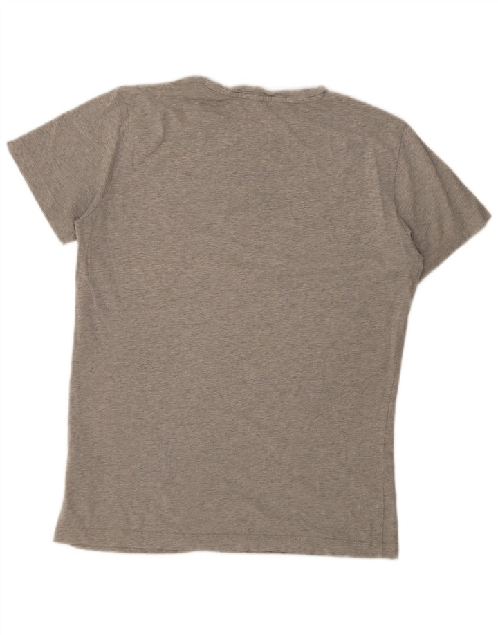 Ανδρικό γραφικό μπλουζάκι Calvin Klein Top μεγάλο γκρι βαμβακερό