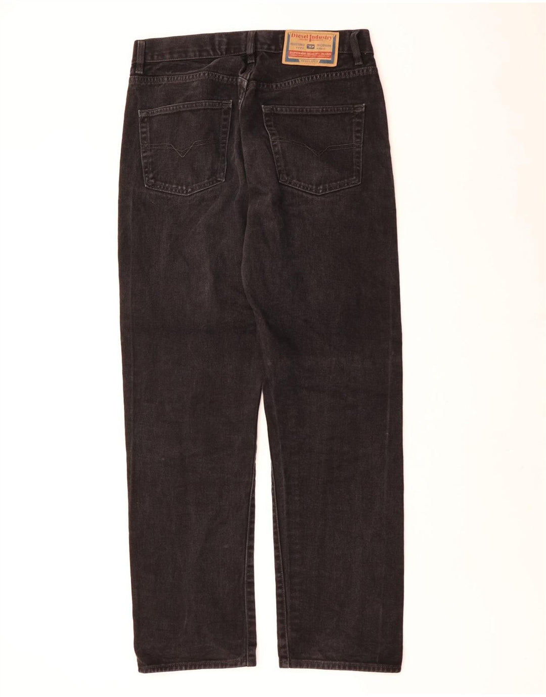 Ανδρικό τζιν Diesel ίσιο W34 L31 μαύρο βαμβακερό