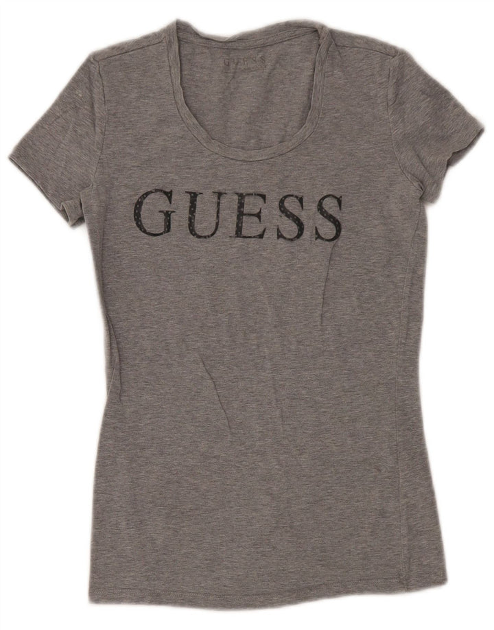 Γυναικείο γραφικό μπλουζάκι Guess Top UK 8 Small Grey