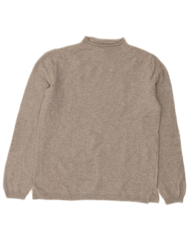 Massimo Dutti γυναικείο πουλόβερ με λαιμό χελώνα UK 10 μικρό γκρι μαλλί