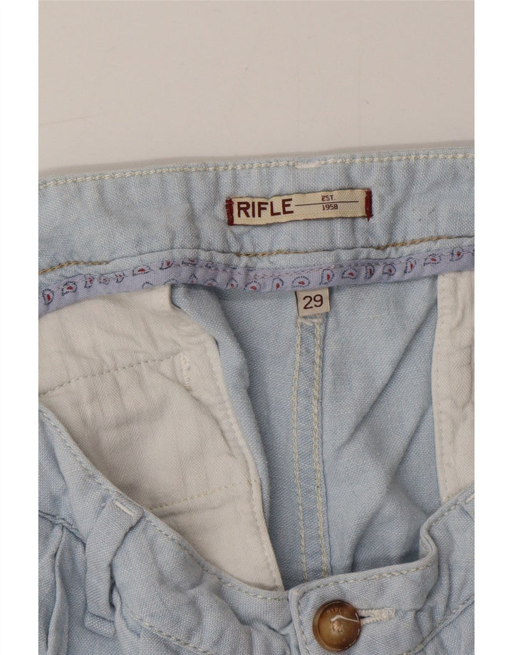 RIFLE Γυναικείο σορτς Chino με καρφίτσα W29 μεσαίο μπλε