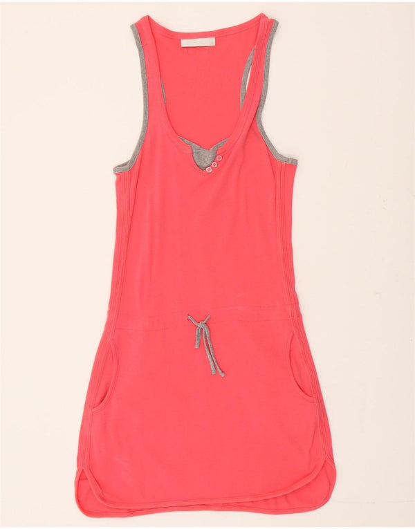 Champion γυναικείο αμάνικο μπλουζάκι UK 12 μεσαίο ροζ βαμβακερό