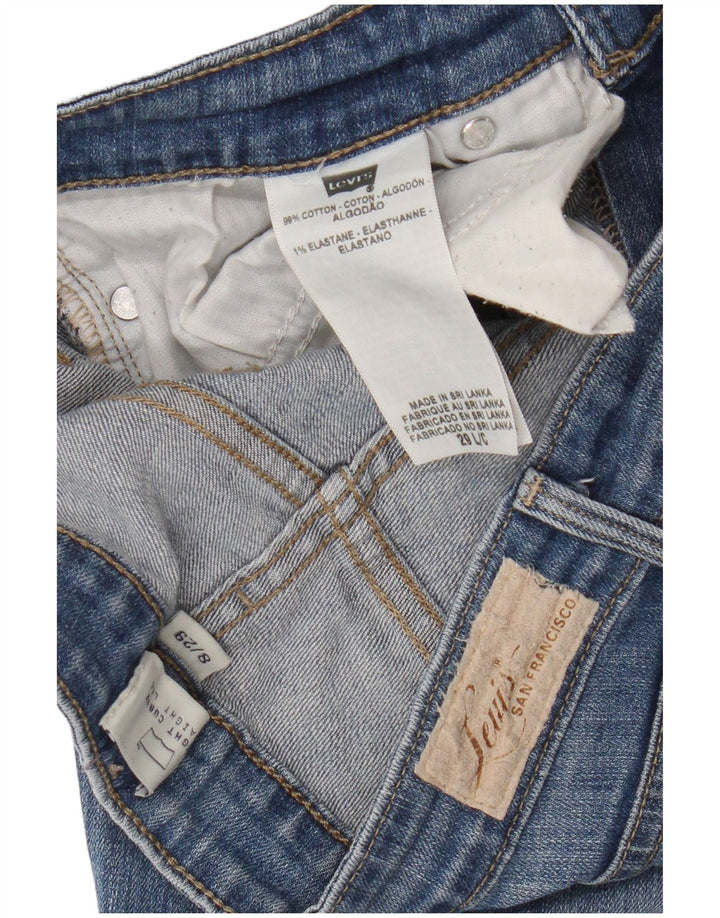 Γυναικείο Levi's Slight Curve Straight Jeans US 8 Medium W29 L33 Μπλε βαμβακερό