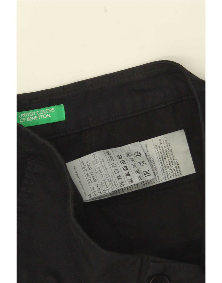 Benetton Γυναικείο σορτς Chino UK 12 Medium W32 Μαύρο