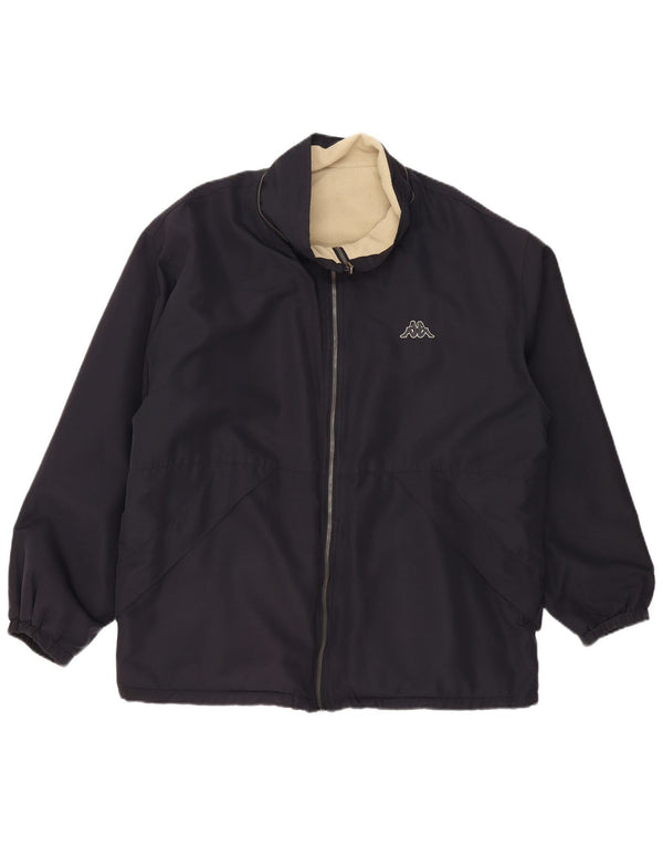 KAPPA Ανδρικό αναστρέψιμο μπουφάν UK 40 Large Navy Blue Polyester
