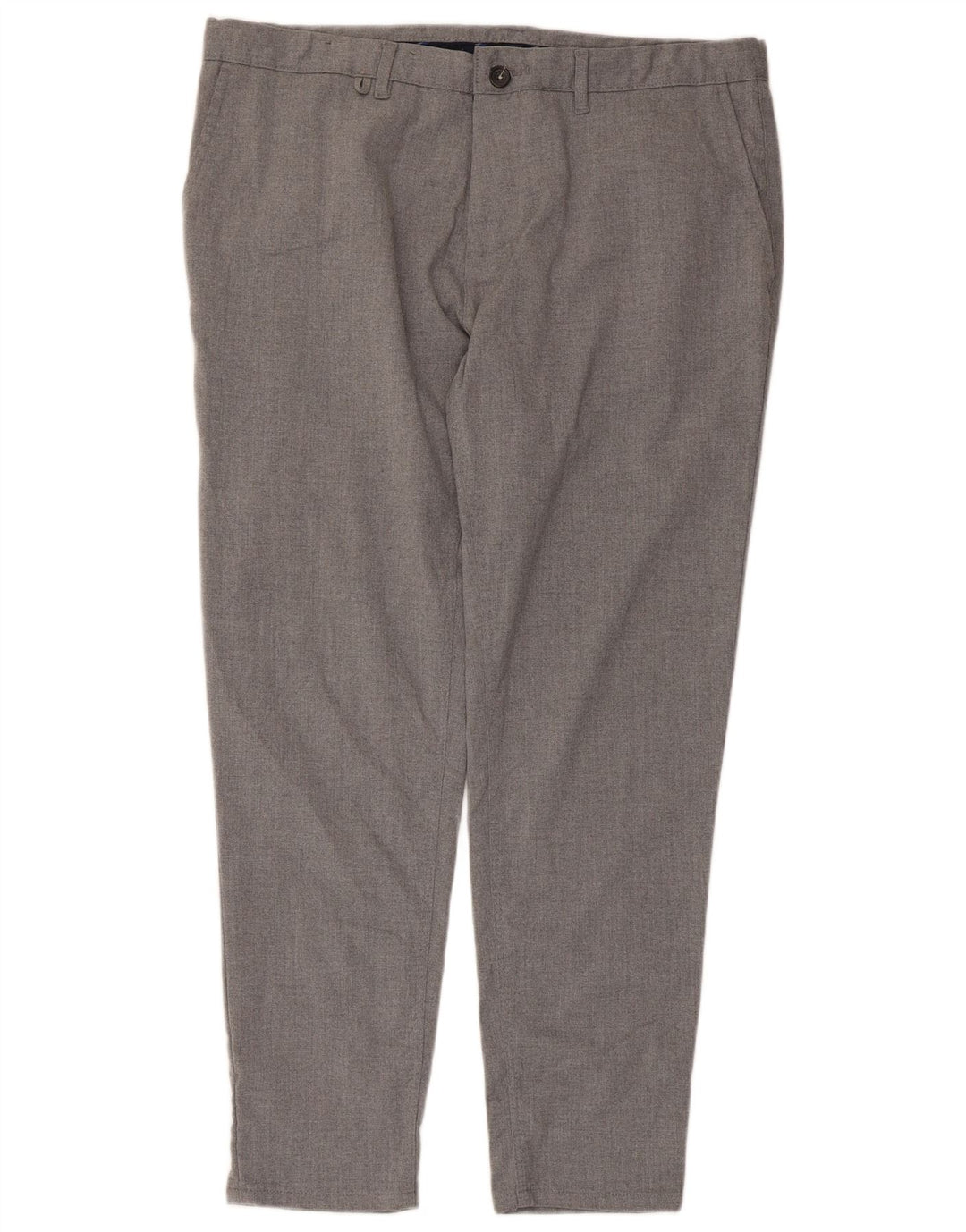 Zara Ανδρικό Slim παντελόνι Chino EU 48 XL W38 L28 Grey Polyester