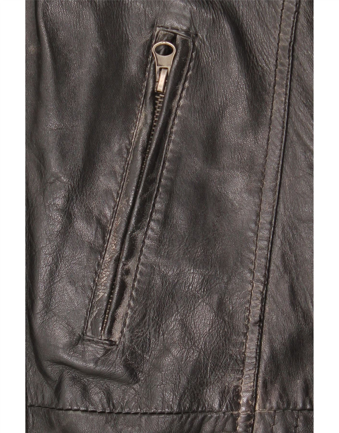 Vintage Ανδρικό Δερμάτινο Μπουφάν UK 42 XL Μαύρο Δερμάτινο