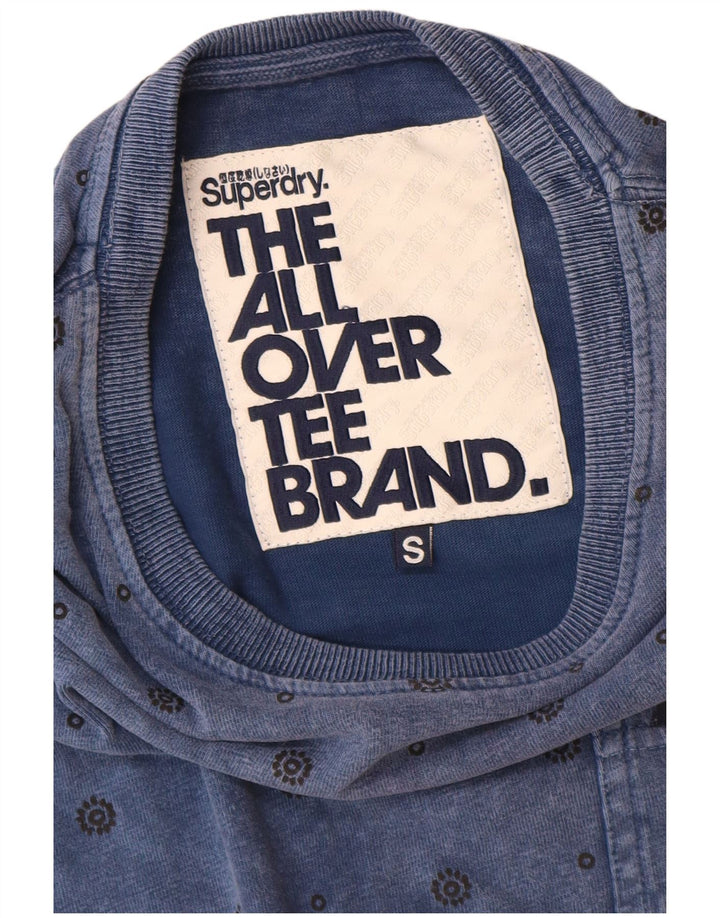 Ανδρικό μπλουζάκι Superdry Μπλουζάκι από βαμβακερό μικρό μπλε στίγμα
