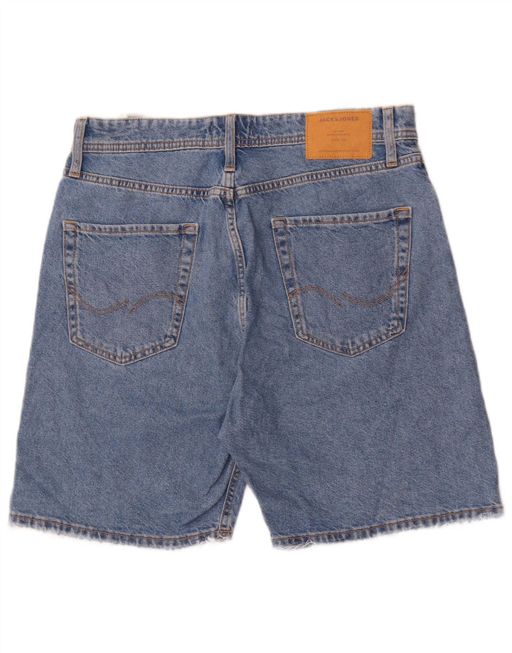 Jack & Jones Ανδρικό τζιν σορτς μεσαίο W32 μπλε βαμβακερό