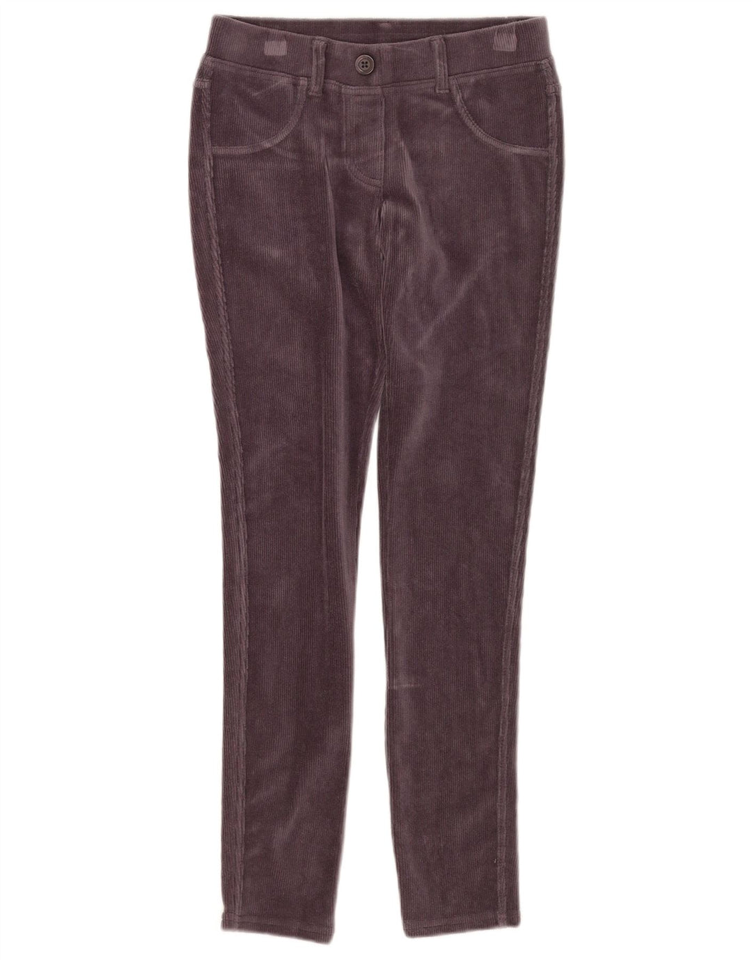 BENETTON Κοριτσίστικα Skinny Corduroy Παντελόνι 10-11 ετών XL W25 L26 Purple