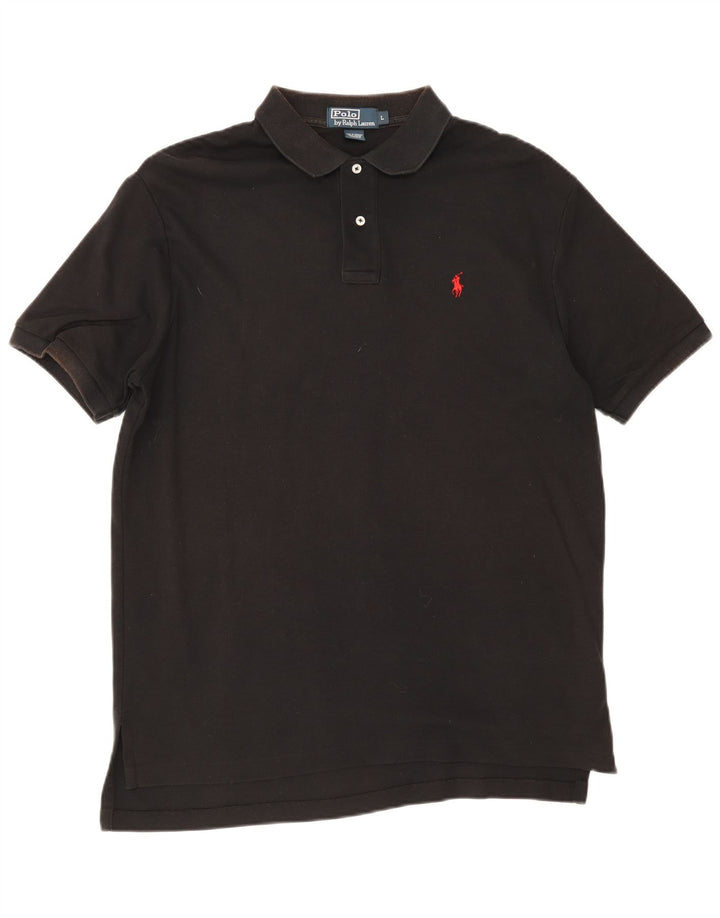 Πόλο Ralph Lauren Ανδρικό πουκάμισο μεγάλο μαύρο βαμβακερό