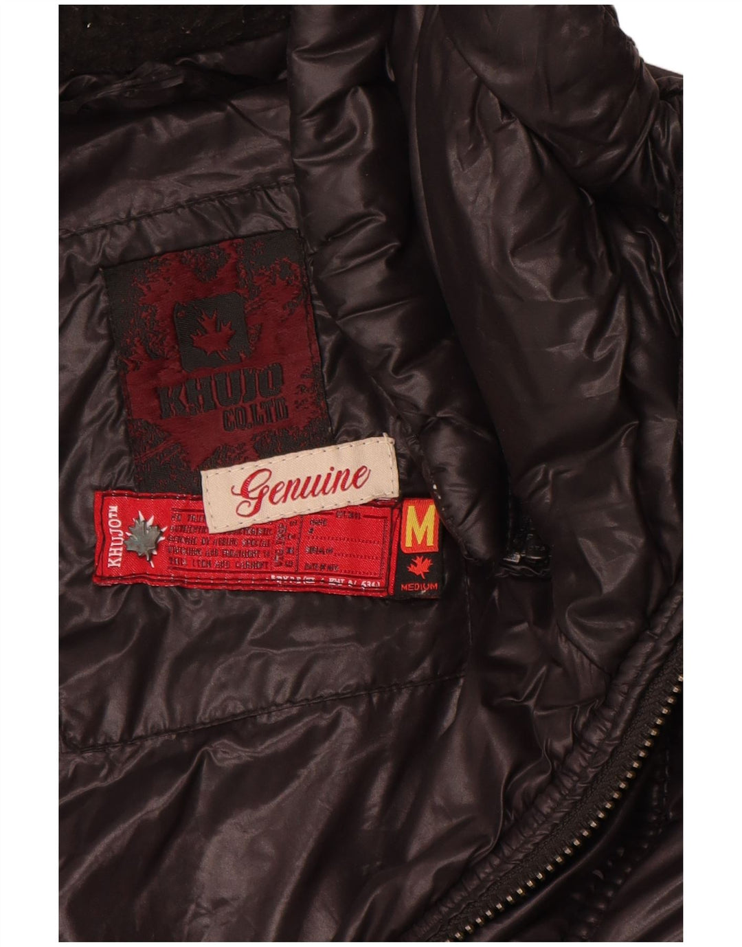 KHUJO Γυναικείο παλτό UK 12 Medium Black Nylon