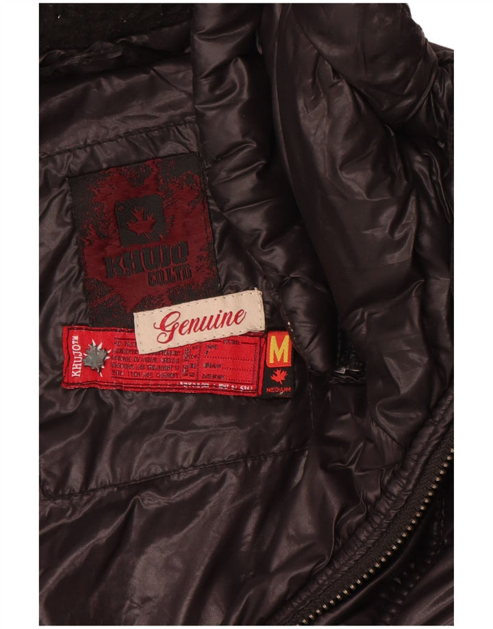 KHUJO Γυναικείο παλτό UK 12 Medium Black Nylon