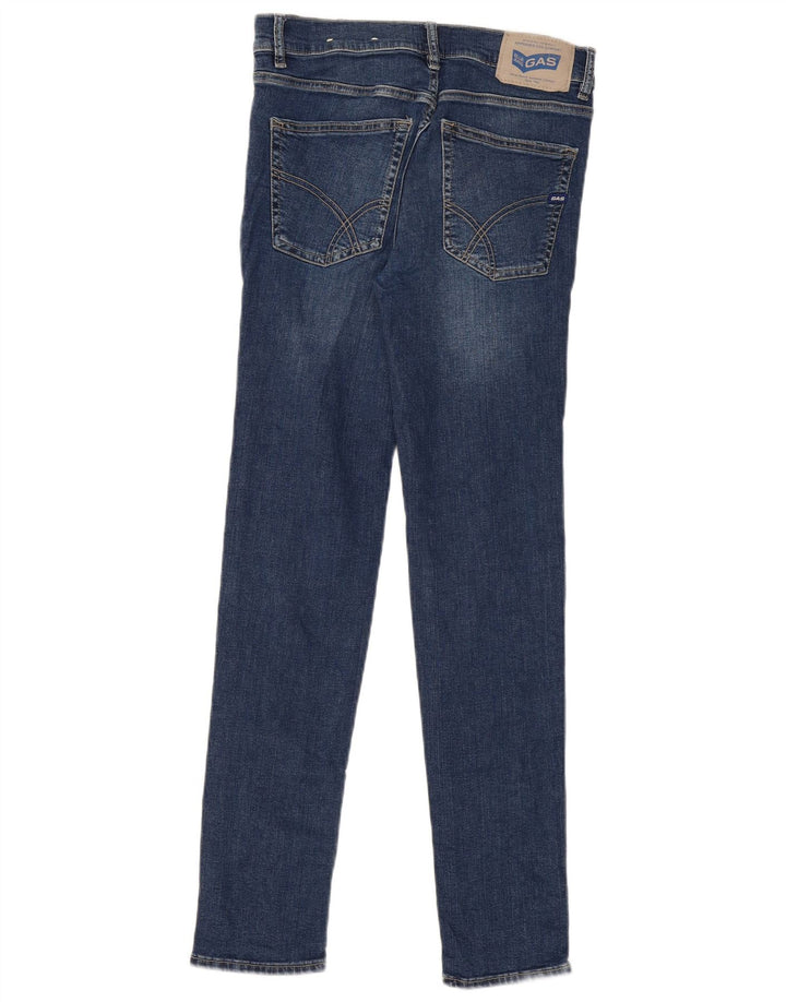 Gas Γυναικείο Skinny Jeans W30 L32 Μπλε