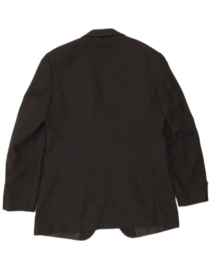 Marks & Spencer Ανδρικό μπουφάν blazer UK 42 μεγάλο μαύρο πολυεστέρα