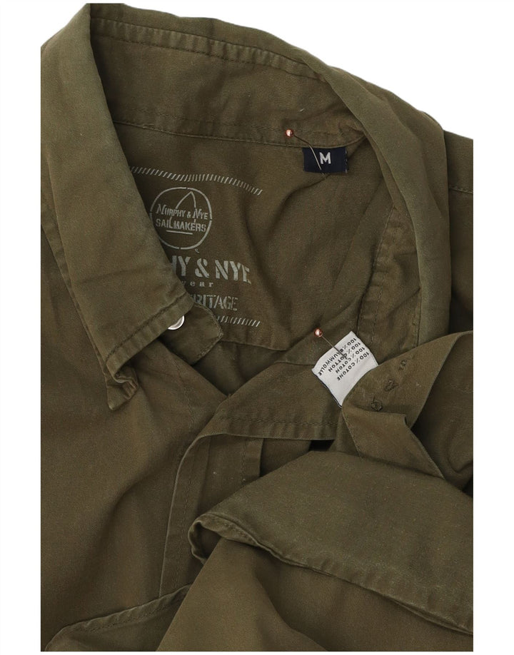 Ανδρικό πουκάμισο Murphy & Nye Heritage από μεσαίο χακί βαμβάκι