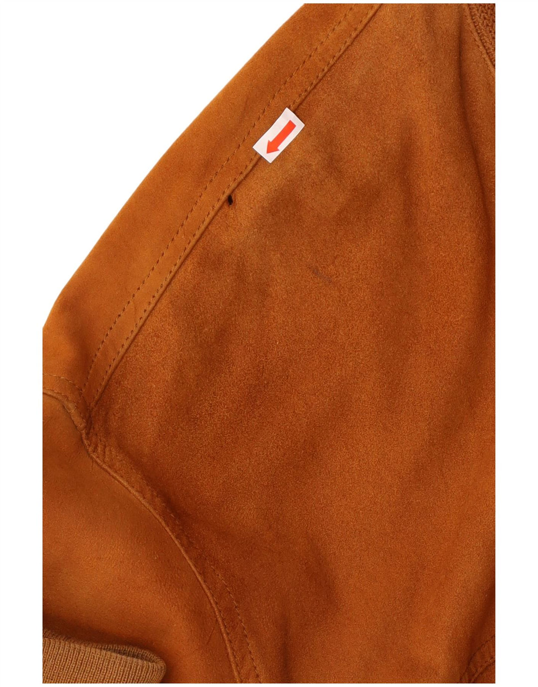 VINTAGE Ανδρικό Suede Bomber Jacket UK 42 XL Καφέ Δερμάτινο