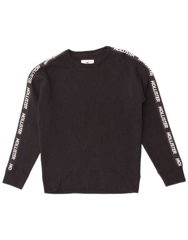Γραφικό ανδρικό φούτερ Hollister Jumper Small Black Colourblock