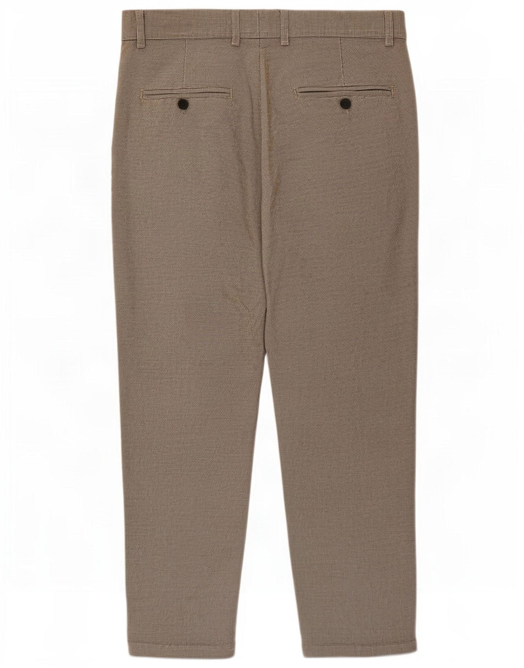 Zara Ανδρικό παντελόνι Chino Crop Medium W31 L24 Καφέ Houndstooth