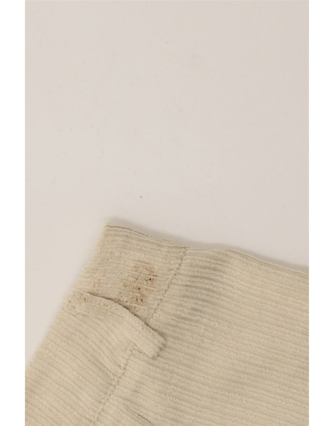 Γυναικείο κοτλέ σορτς Benetton UK 12 Medium W28 Μπεζ πολυεστέρας