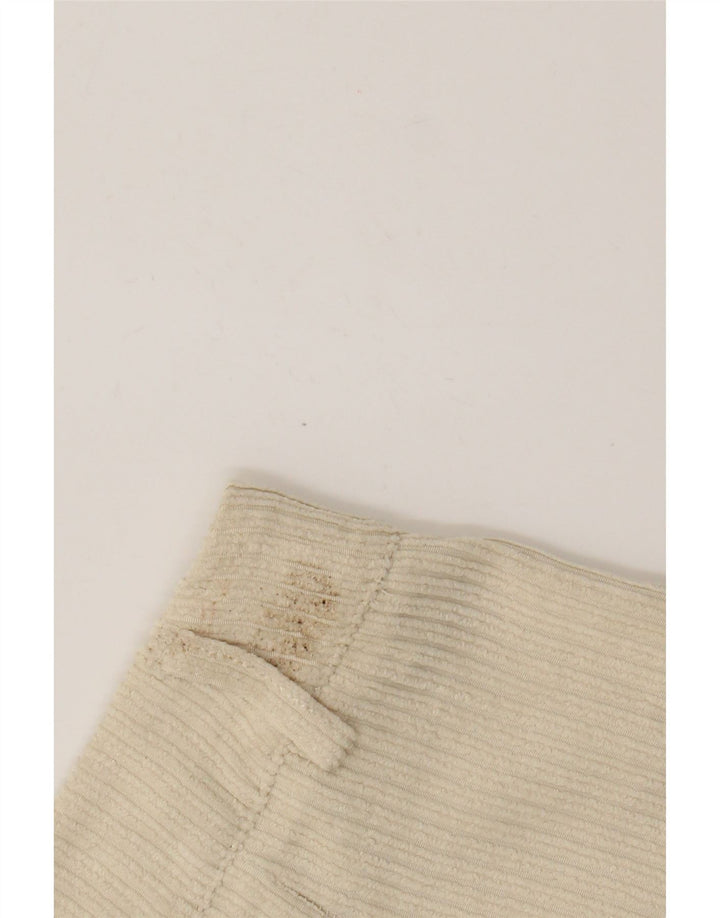 Γυναικείο κοτλέ σορτς Benetton UK 12 Medium W28 Μπεζ πολυεστέρας