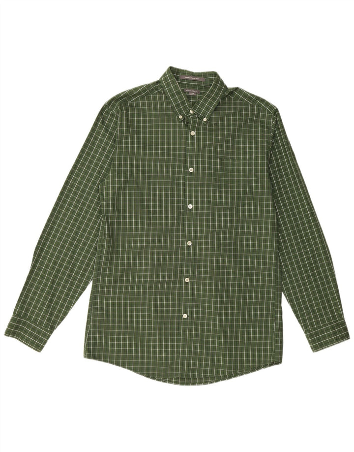 Ανδρικό πουκάμισο Eddie Bauer Slim Fit Βαμβακερό μεσαίο πράσινο
