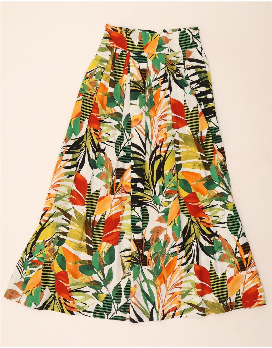 Vintage Γυναικεία Φούστα σε γραμμή Α W26 Μικρή Πολύχρωμη Floral