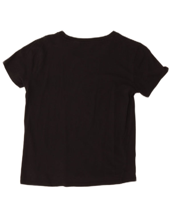 Γυναικείο γραφικό T-Shirt Levi's Top UK 6 XS Μαύρο βαμβακερό