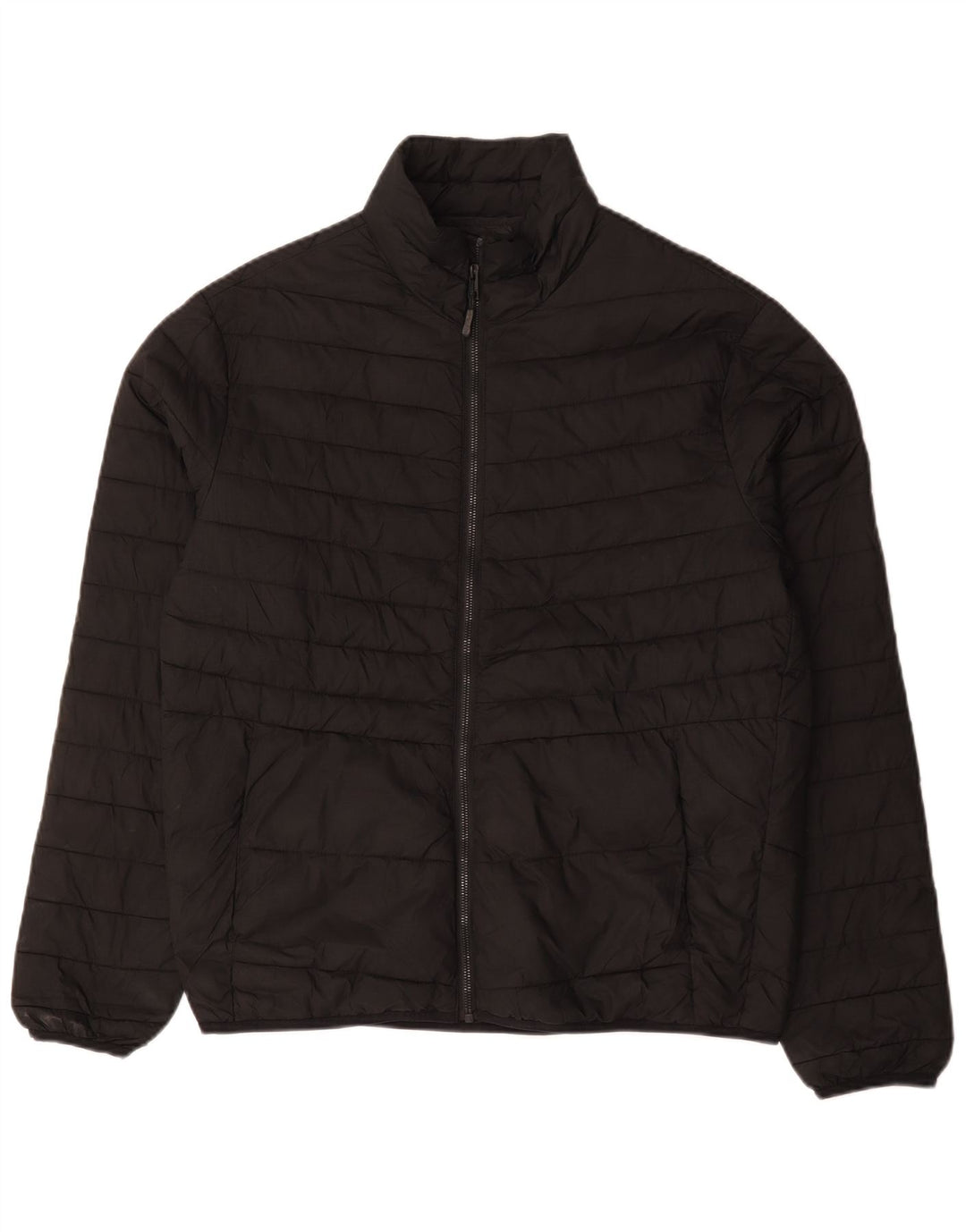 Jack & Jones Ανδρικό μπουφάν με επένδυση UK 40 μεγάλο μαύρο πολυεστέρα