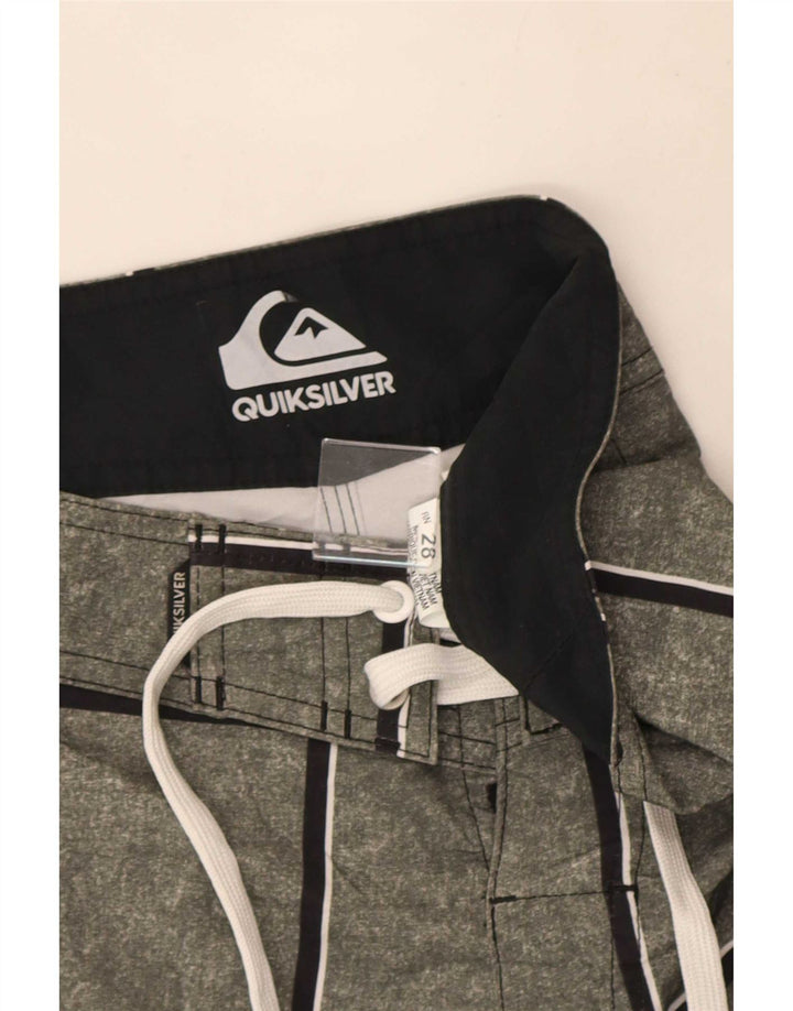 Ανδρικό σορτς κολύμβησης Quiksilver Small Grey Check Πολυακρυλικό