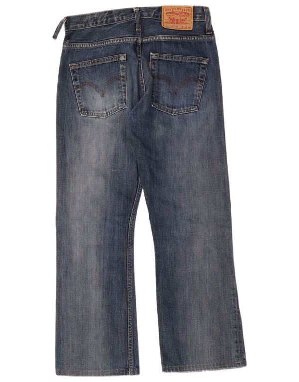 Levi's Mens 507 Bootcut Jeans W30 L28 Blue Cotton
