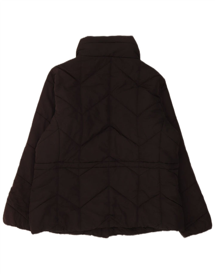 Marks & Spencer Γυναικείο μπουφάν με επένδυση UK 18 XL μαύρο πολυεστέρα